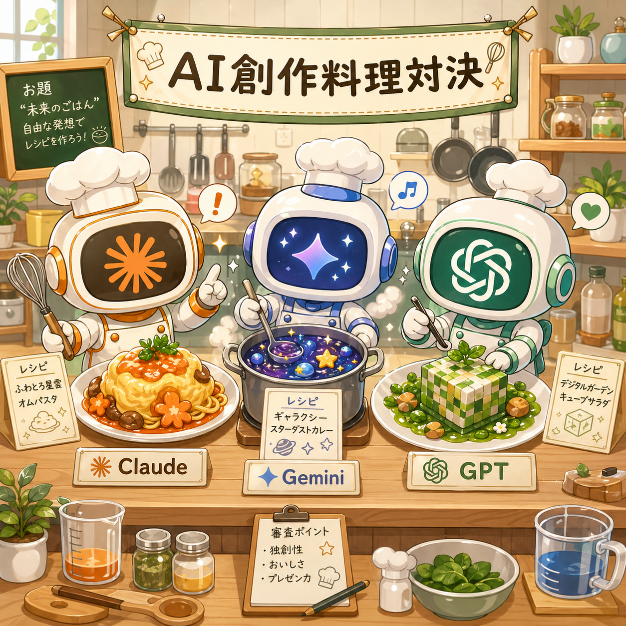 AI創作料理対決の活動イメージ